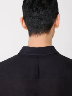 Online Studio Nicholson Rafe Linen Shirt Darkest Navy
