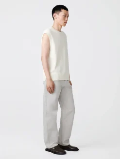 Fashion Studio Nicholson Reed Denim Pant Bone Grey