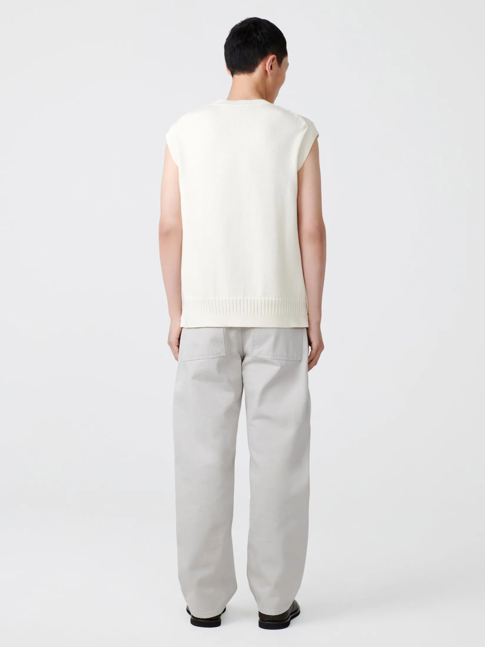 Fashion Studio Nicholson Reed Denim Pant Bone Grey