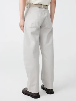 Fashion Studio Nicholson Reed Denim Pant Bone Grey