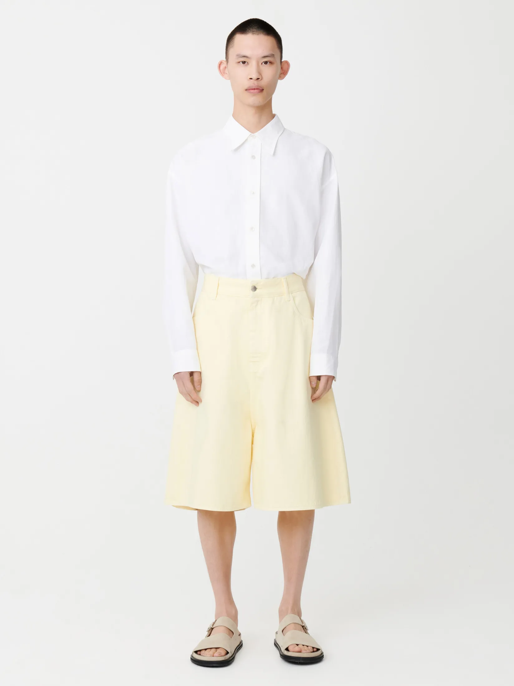 Fashion Studio Nicholson Reverse Denim Short Granita