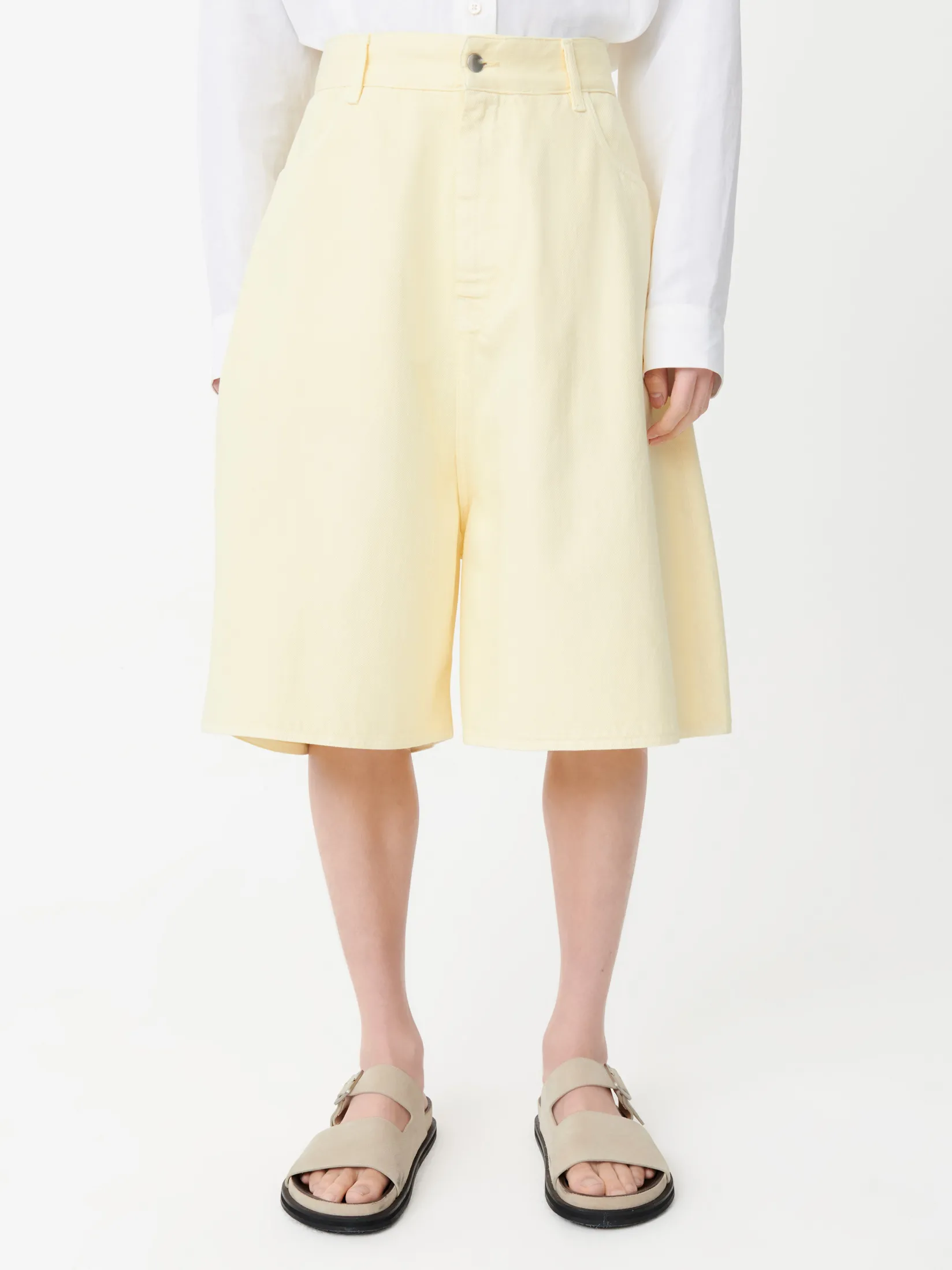 Fashion Studio Nicholson Reverse Denim Short Granita