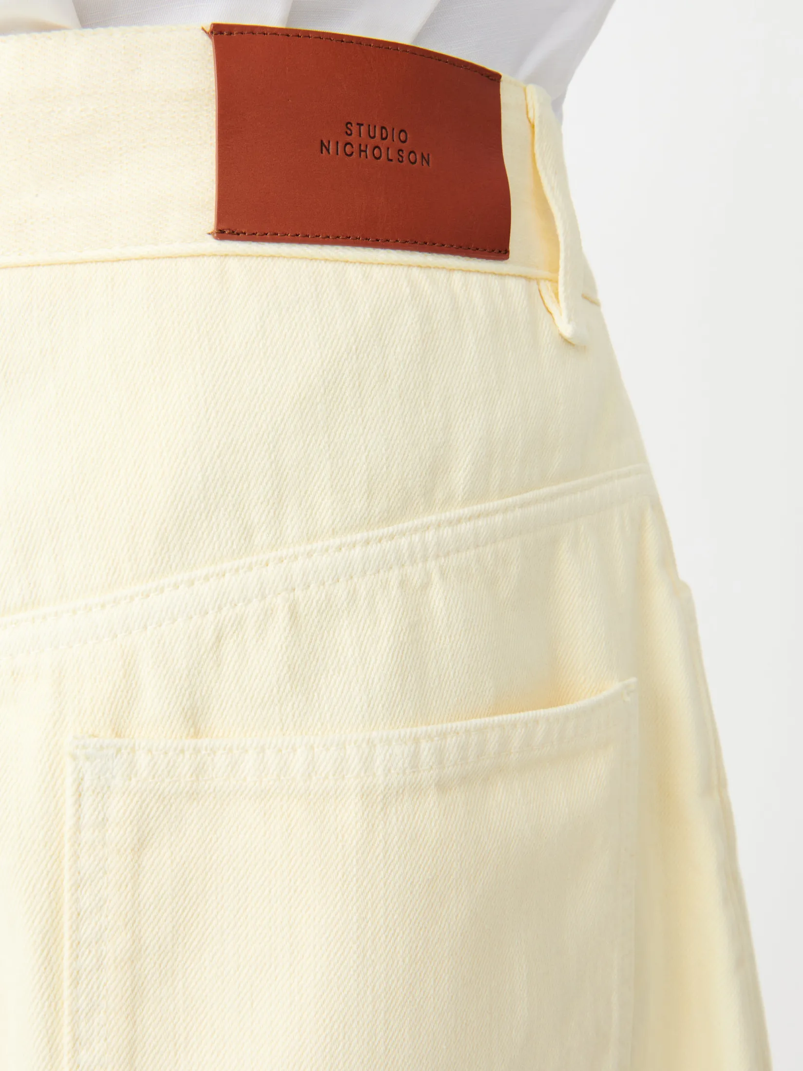 Fashion Studio Nicholson Reverse Denim Short Granita