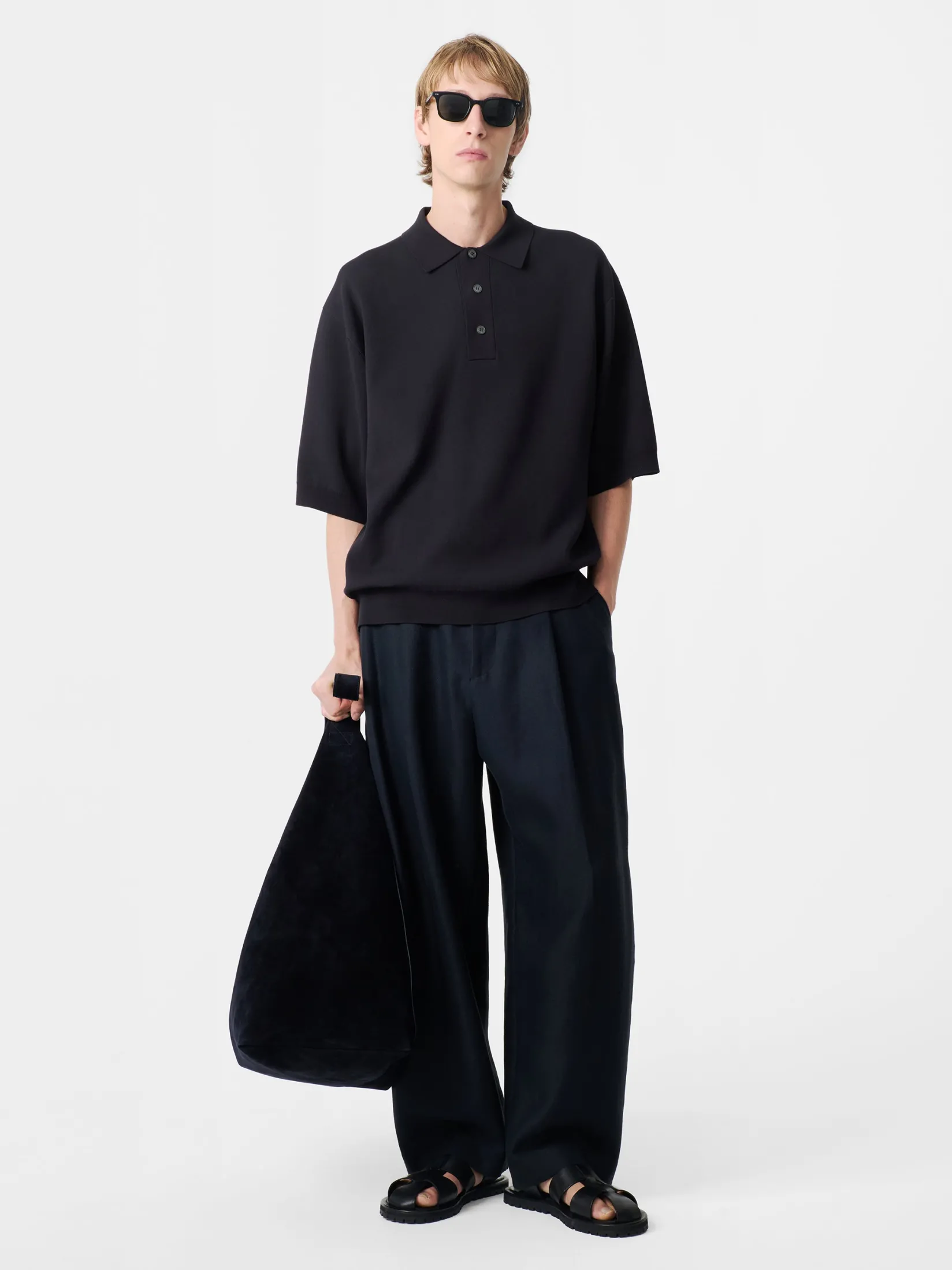 Discount Studio Nicholson Rico Knit Darkest Navy