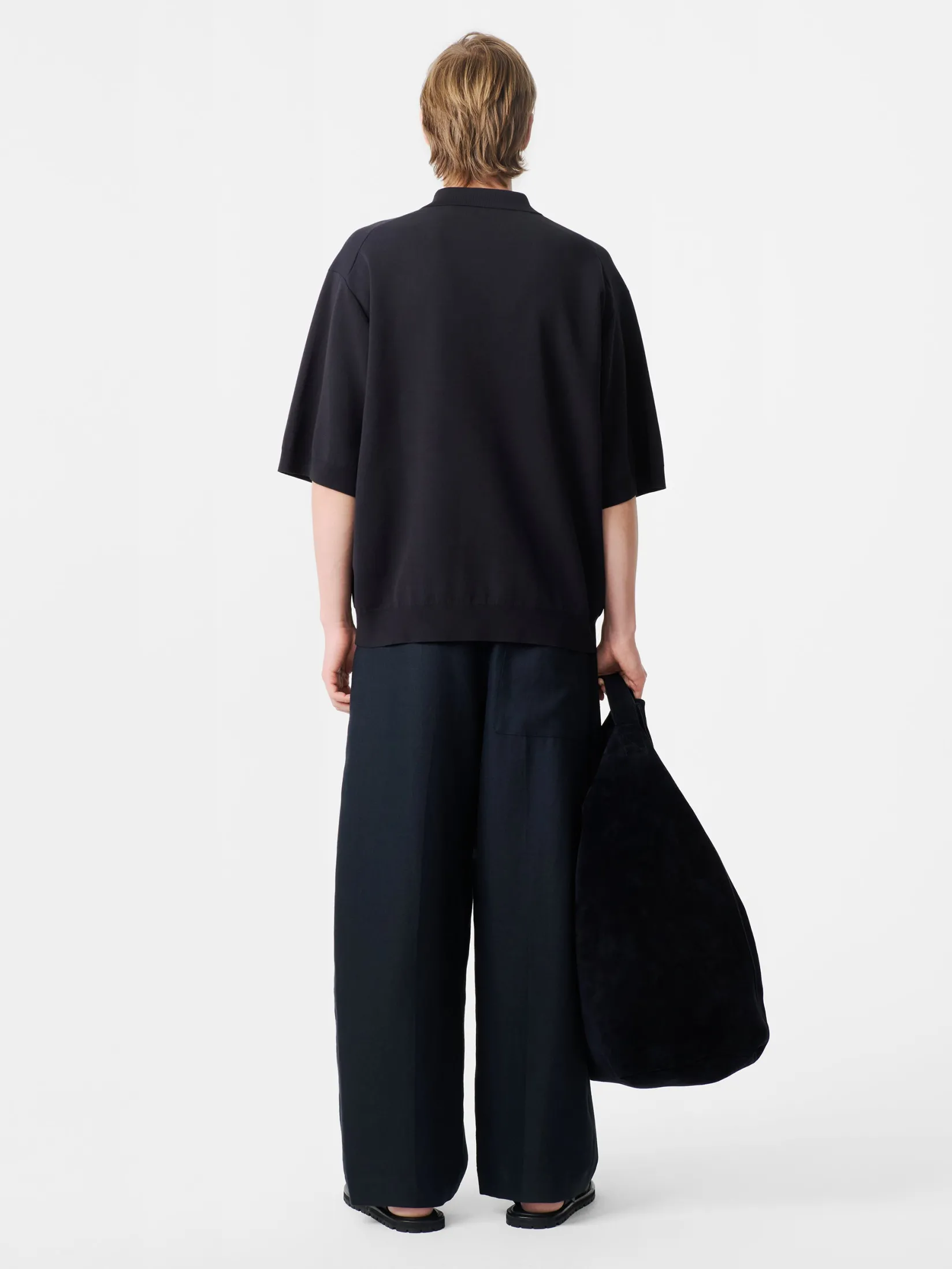 Discount Studio Nicholson Rico Knit Darkest Navy
