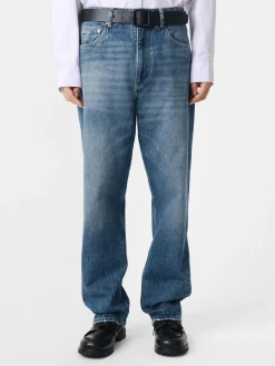 Clearance Studio Nicholson Riso Denim Pant Worn Wash Indigo