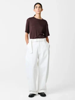 Online Studio Nicholson Rond T-shirt Chocolate Brown