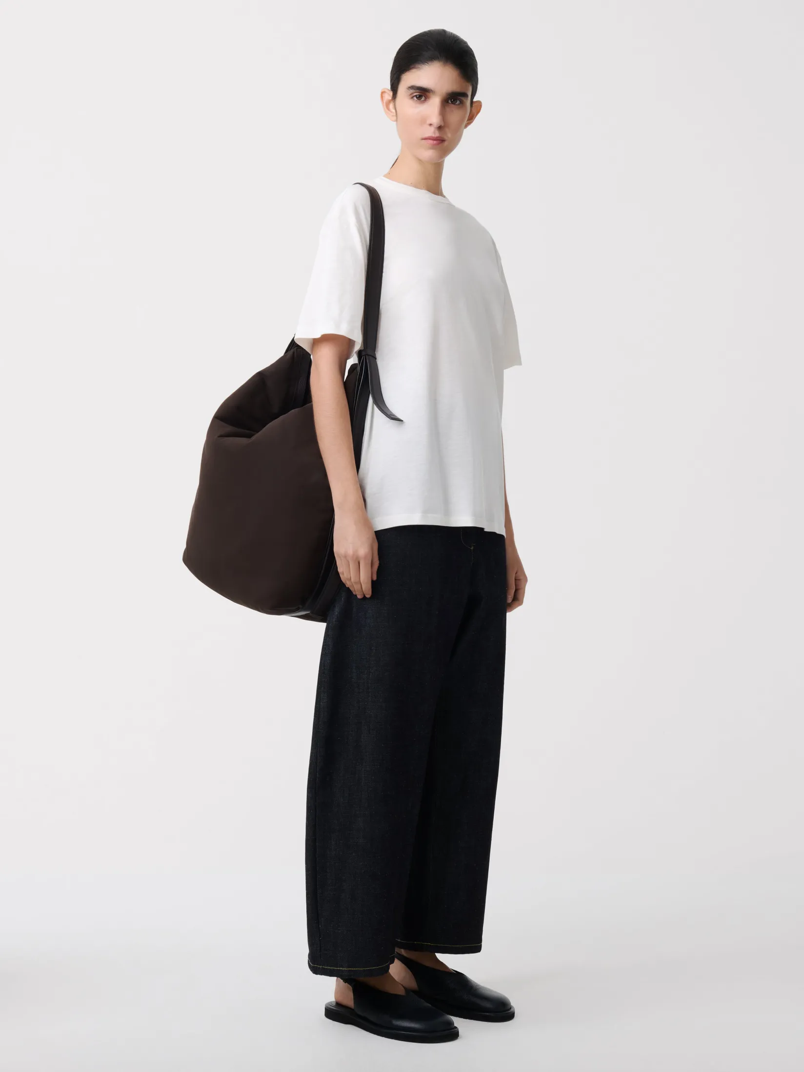 Sale Studio Nicholson Rond T-Shirt Parchment