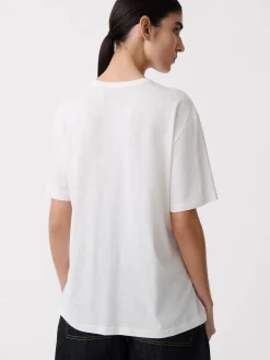 Sale Studio Nicholson Rond T-Shirt Parchment