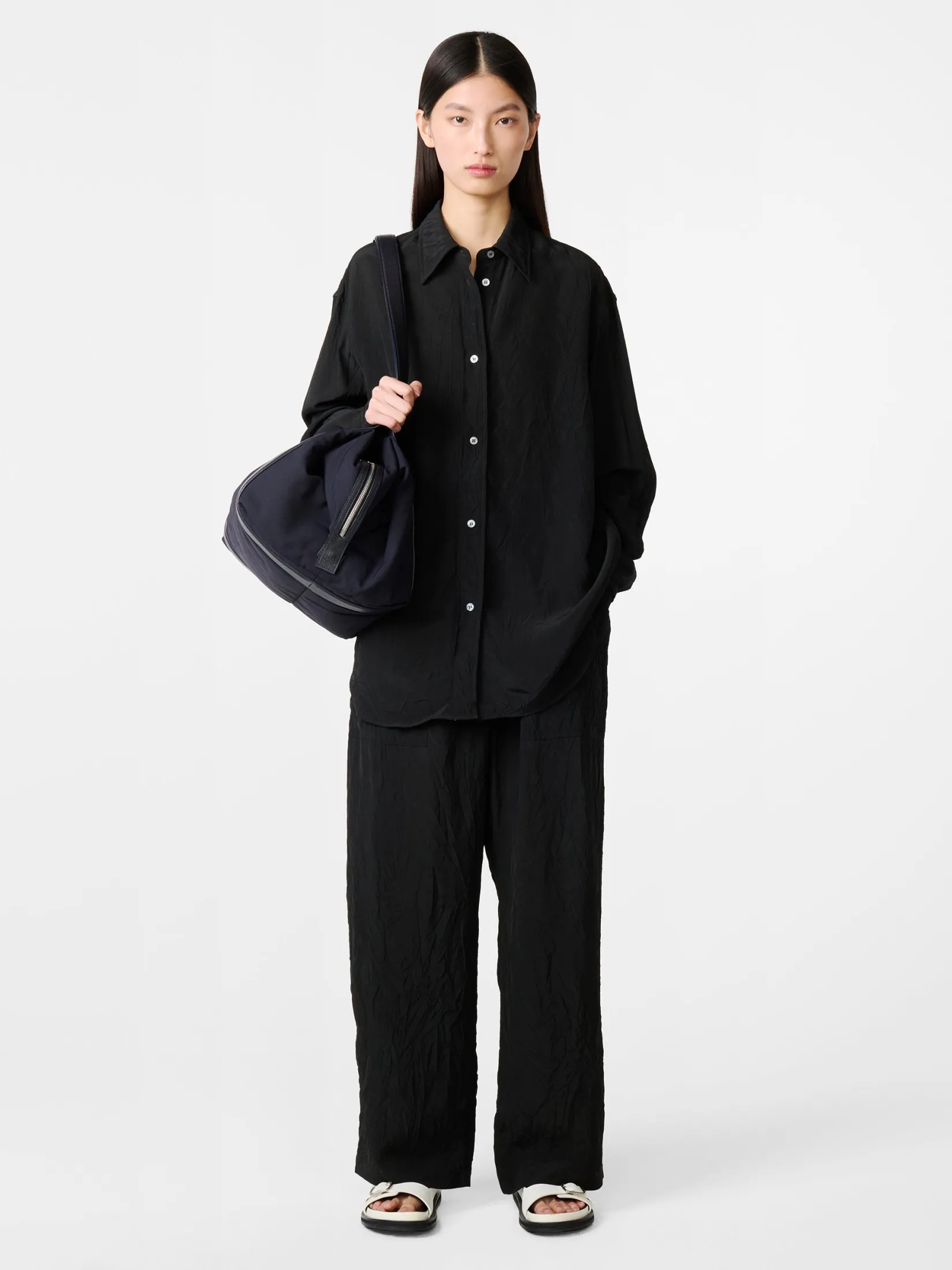 Best Studio Nicholson Rouen Shirt Black