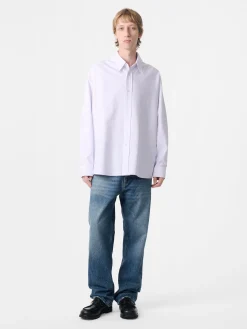 Clearance Studio Nicholson Ruskin Shirt Lilac Stripe