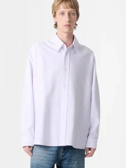 Clearance Studio Nicholson Ruskin Shirt Lilac Stripe