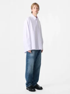 Clearance Studio Nicholson Ruskin Shirt Lilac Stripe