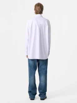 Clearance Studio Nicholson Ruskin Shirt Lilac Stripe