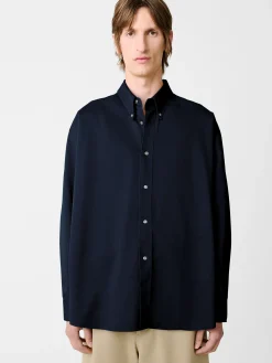 Sale Studio Nicholson Ruskin Shirt Darkest Navy