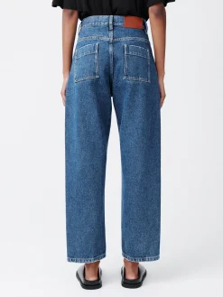 Sale Studio Nicholson Ruthe Denim Pant Beach Fade