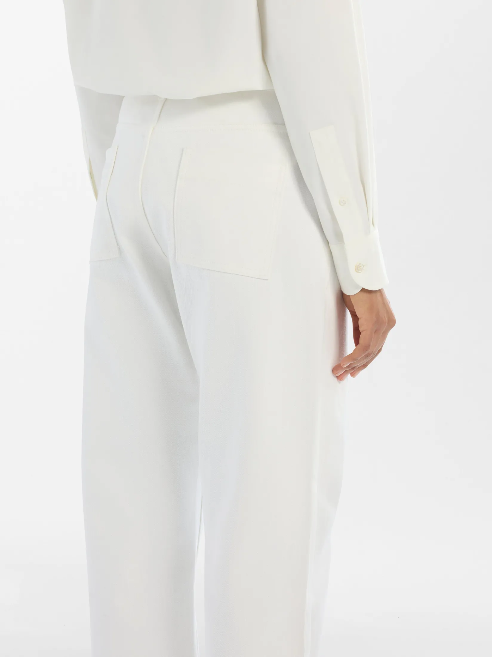 Best Studio Nicholson Ruthe Denim Pant Optic White