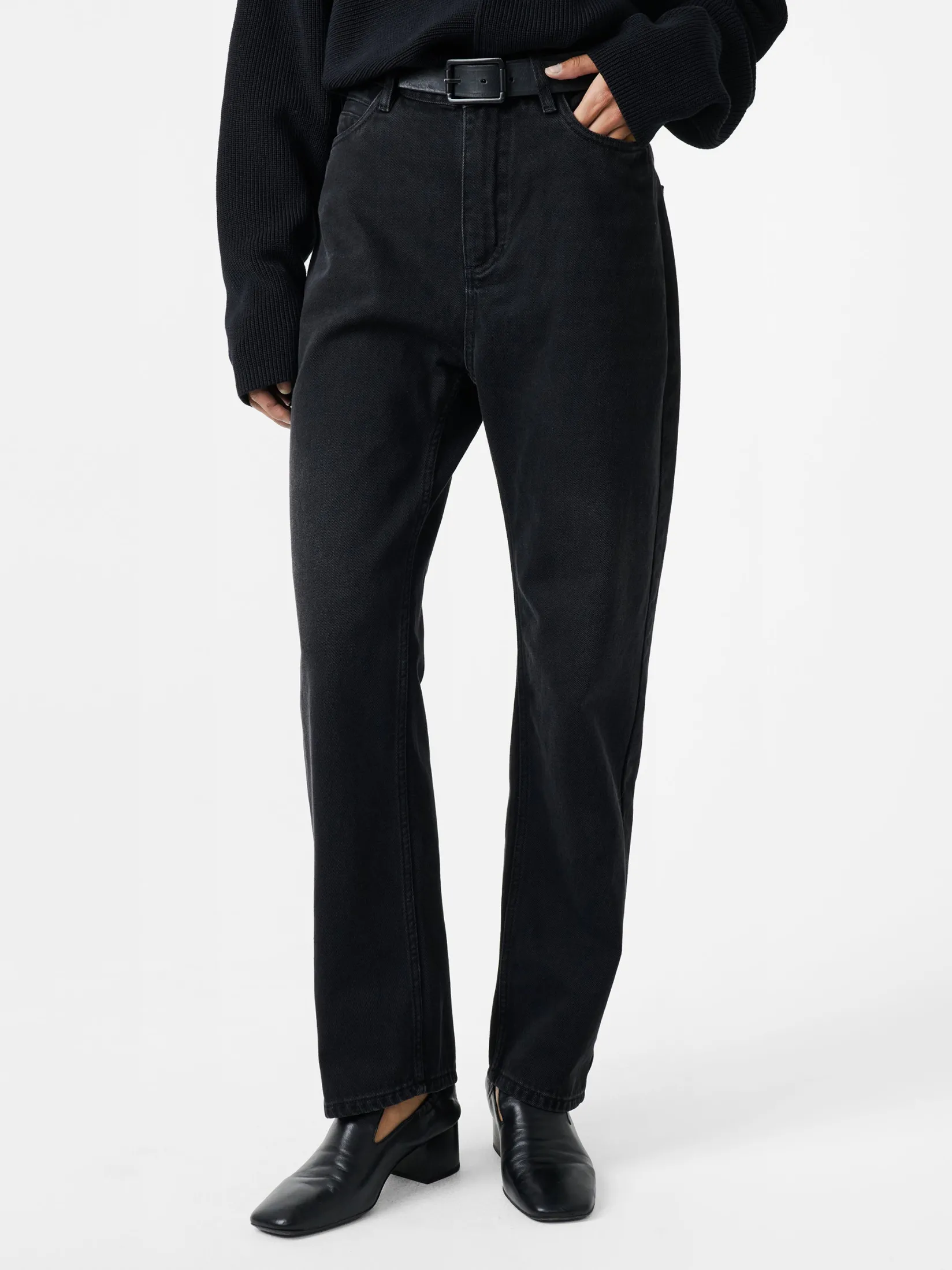 Outlet Studio Nicholson Ruthe Denim Pant Washed Black