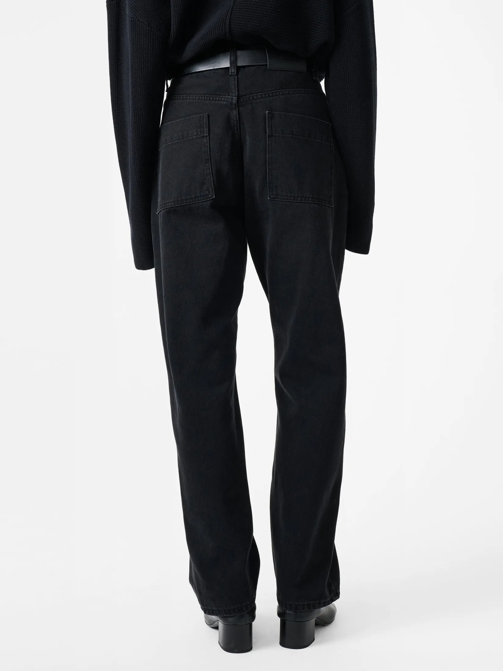 Outlet Studio Nicholson Ruthe Denim Pant Washed Black