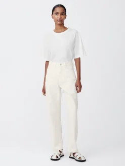 Fashion Studio Nicholson Ruthe Denim Pant Parchment