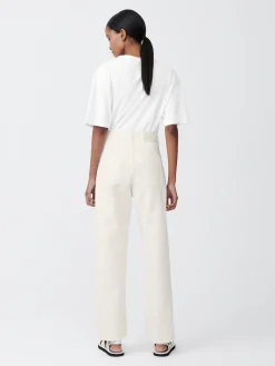 Fashion Studio Nicholson Ruthe Denim Pant Parchment