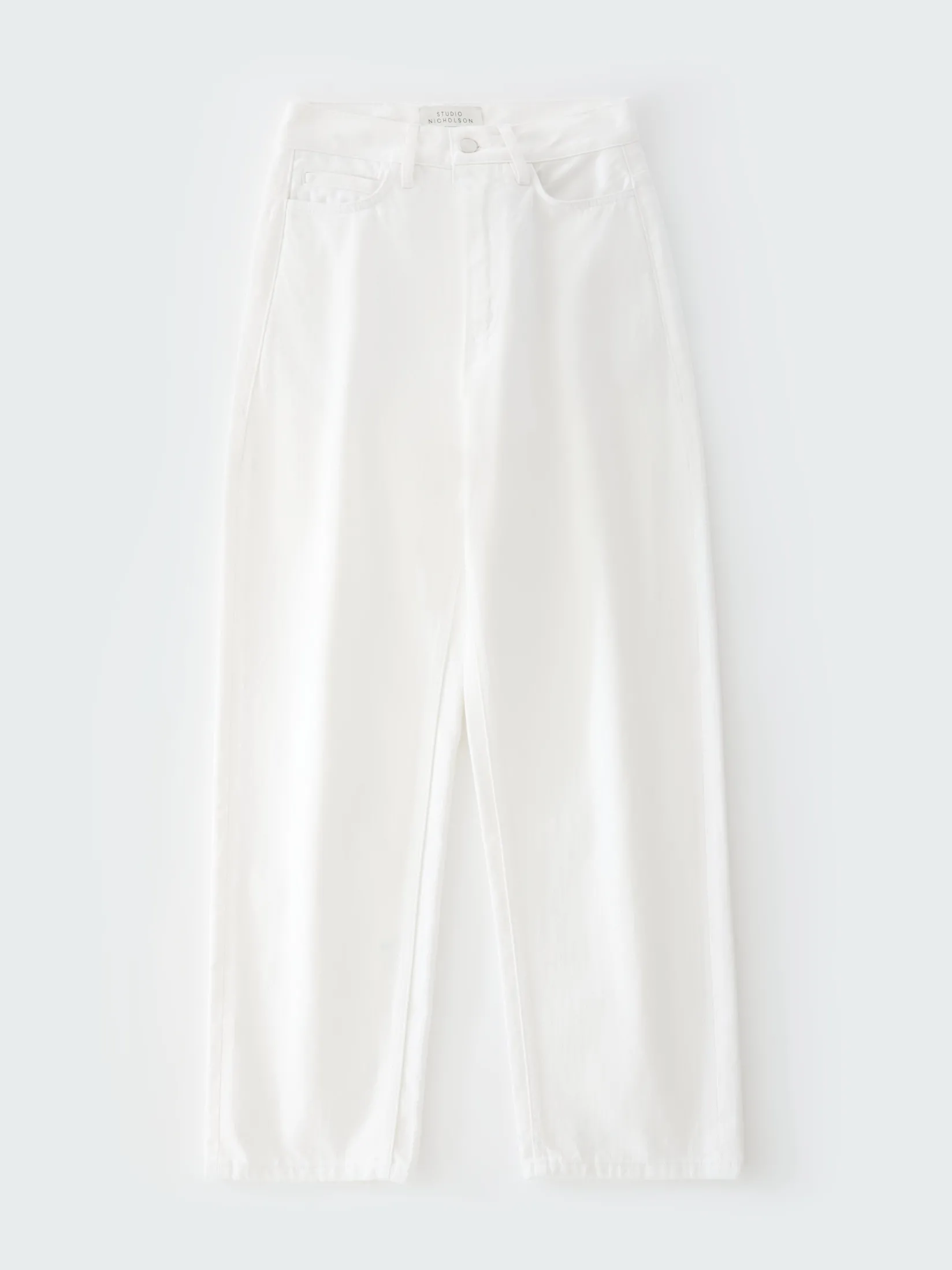 Fashion Studio Nicholson Ruthe Denim Pant Parchment