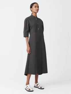 Online Studio Nicholson Sabo Cotton Dress Asphalt