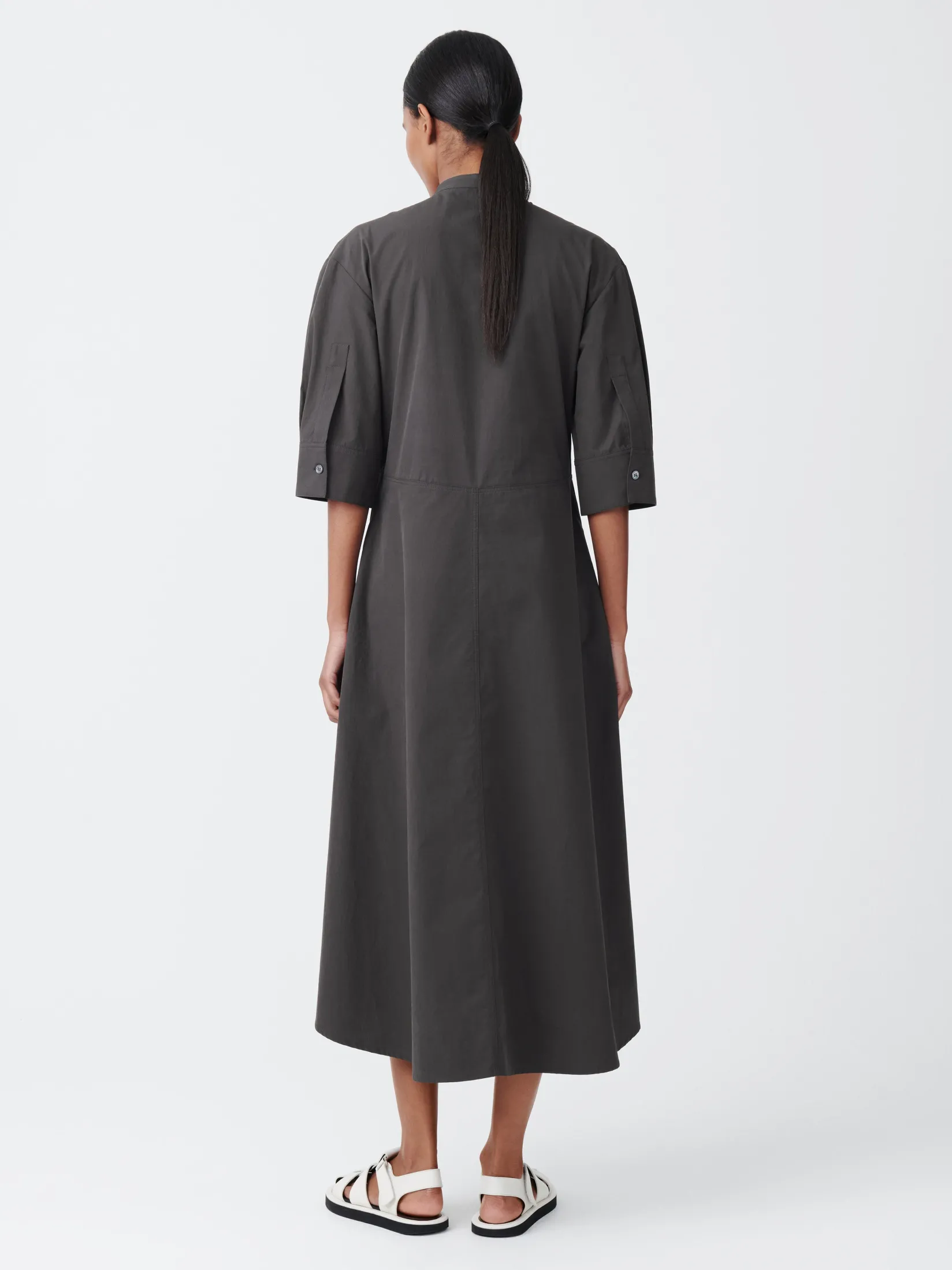 Online Studio Nicholson Sabo Cotton Dress Asphalt