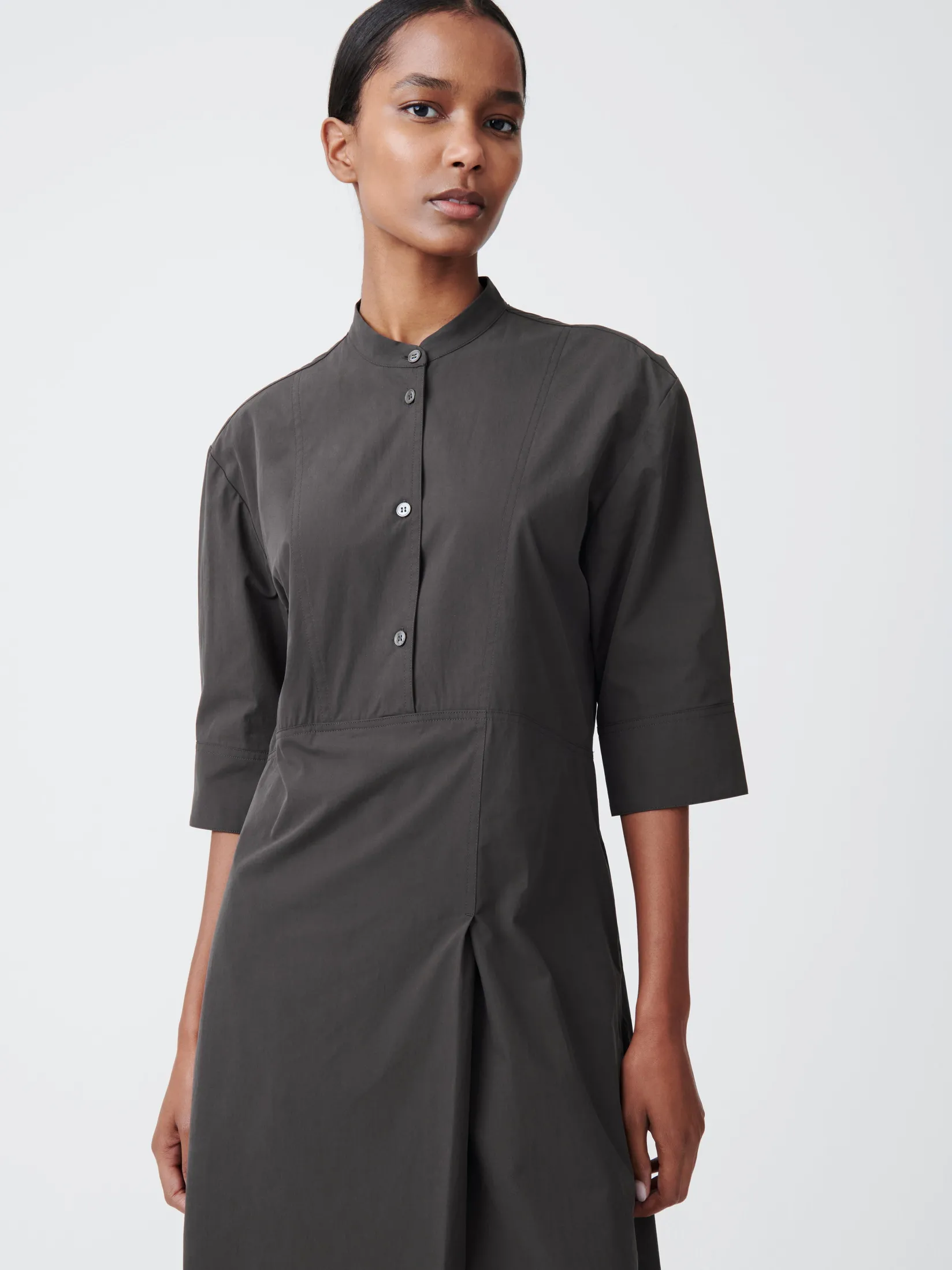 Online Studio Nicholson Sabo Cotton Dress Asphalt
