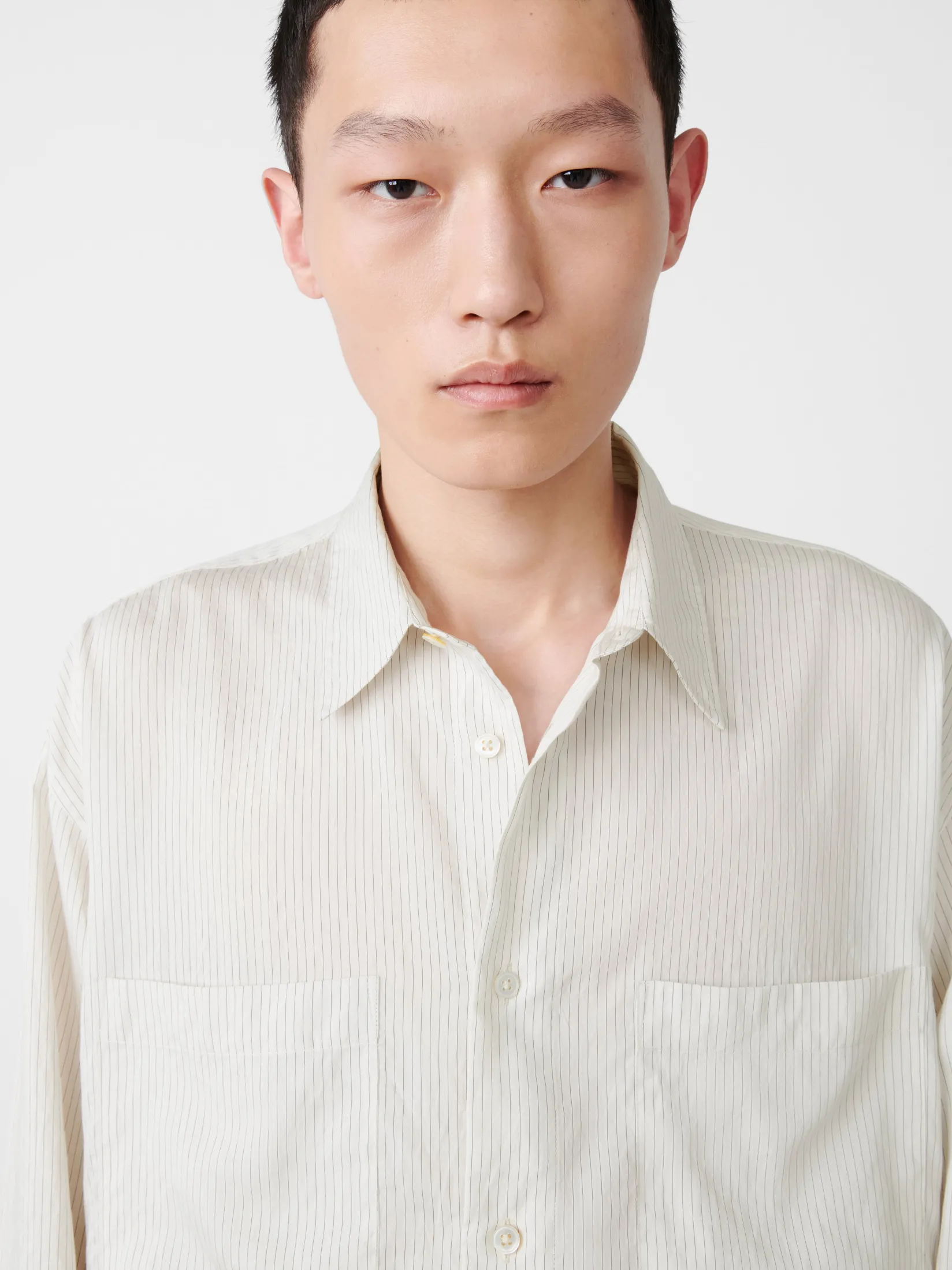 Online Studio Nicholson Salin Shirt Stripe Black