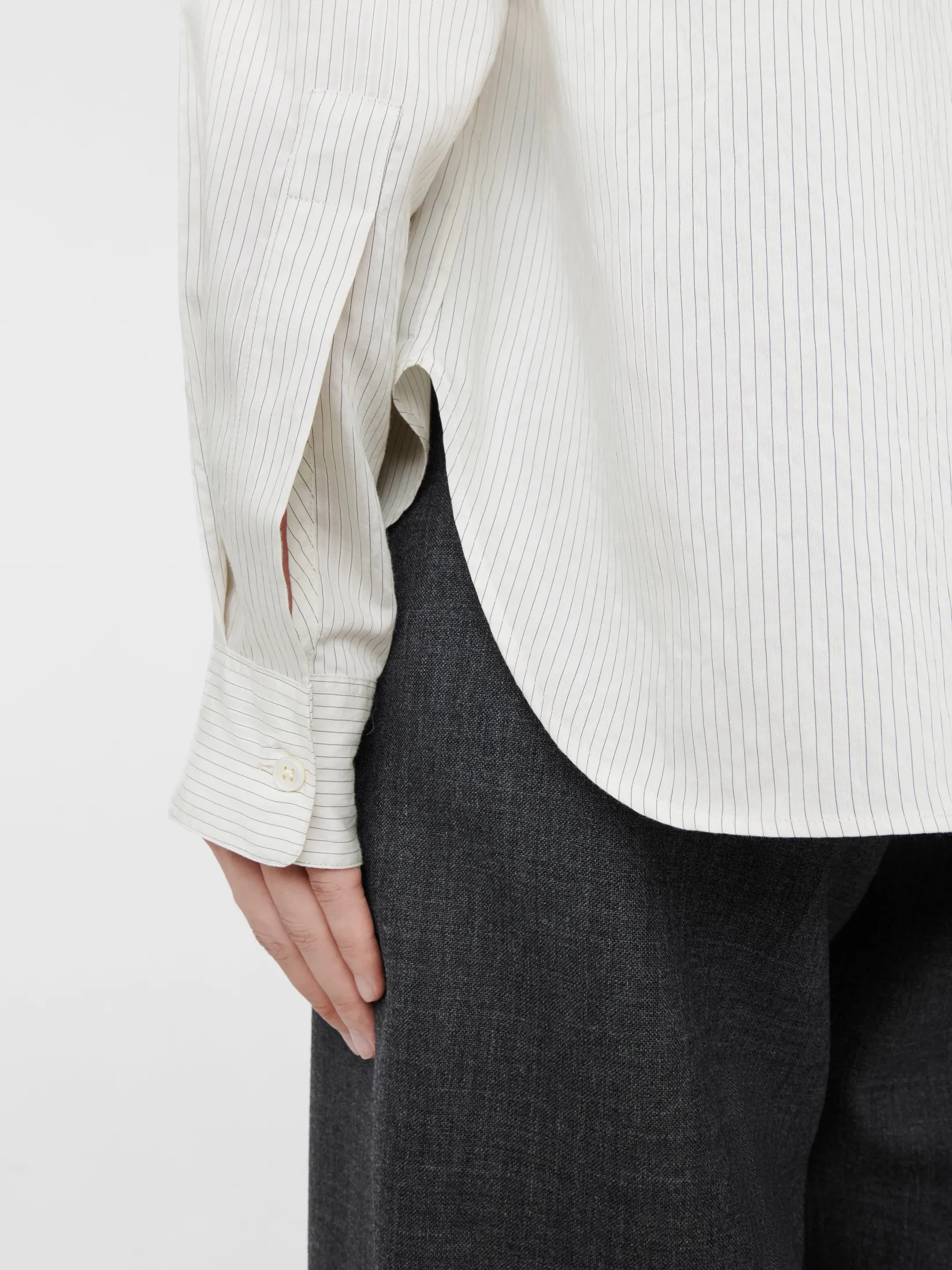 Online Studio Nicholson Salin Shirt Stripe Black