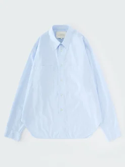 Clearance Studio Nicholson Salin Shirt Sky Blue