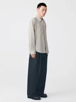 Clearance Studio Nicholson Salin Shirt Pebble Black