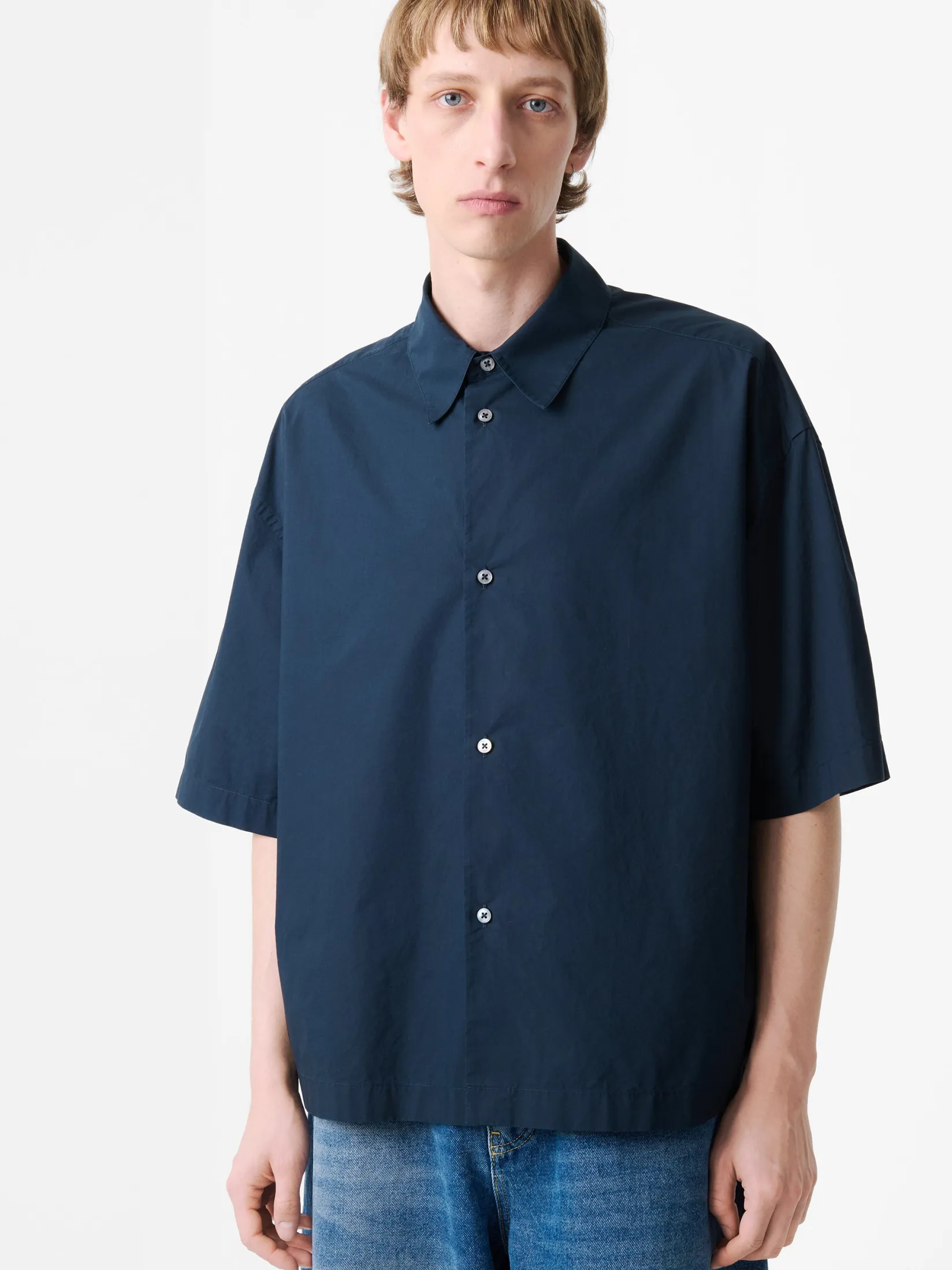 Hot Studio Nicholson Sanko Shirt Darkest Navy