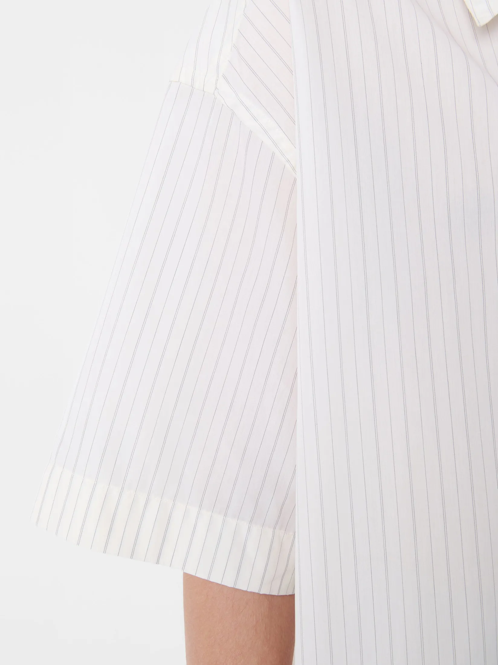 New Studio Nicholson Sanko Shirt Parchment Stripe