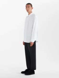 New Studio Nicholson Santo Cotton Shirt Optic White