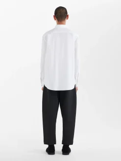 New Studio Nicholson Santo Cotton Shirt Optic White