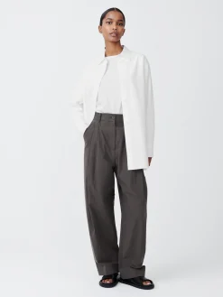 Discount Studio Nicholson Santos Oxford Shirt Optic White