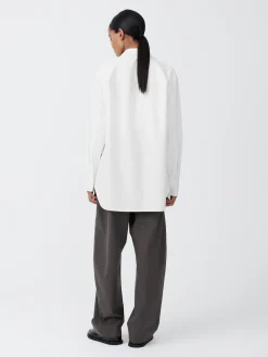 Discount Studio Nicholson Santos Oxford Shirt Optic White