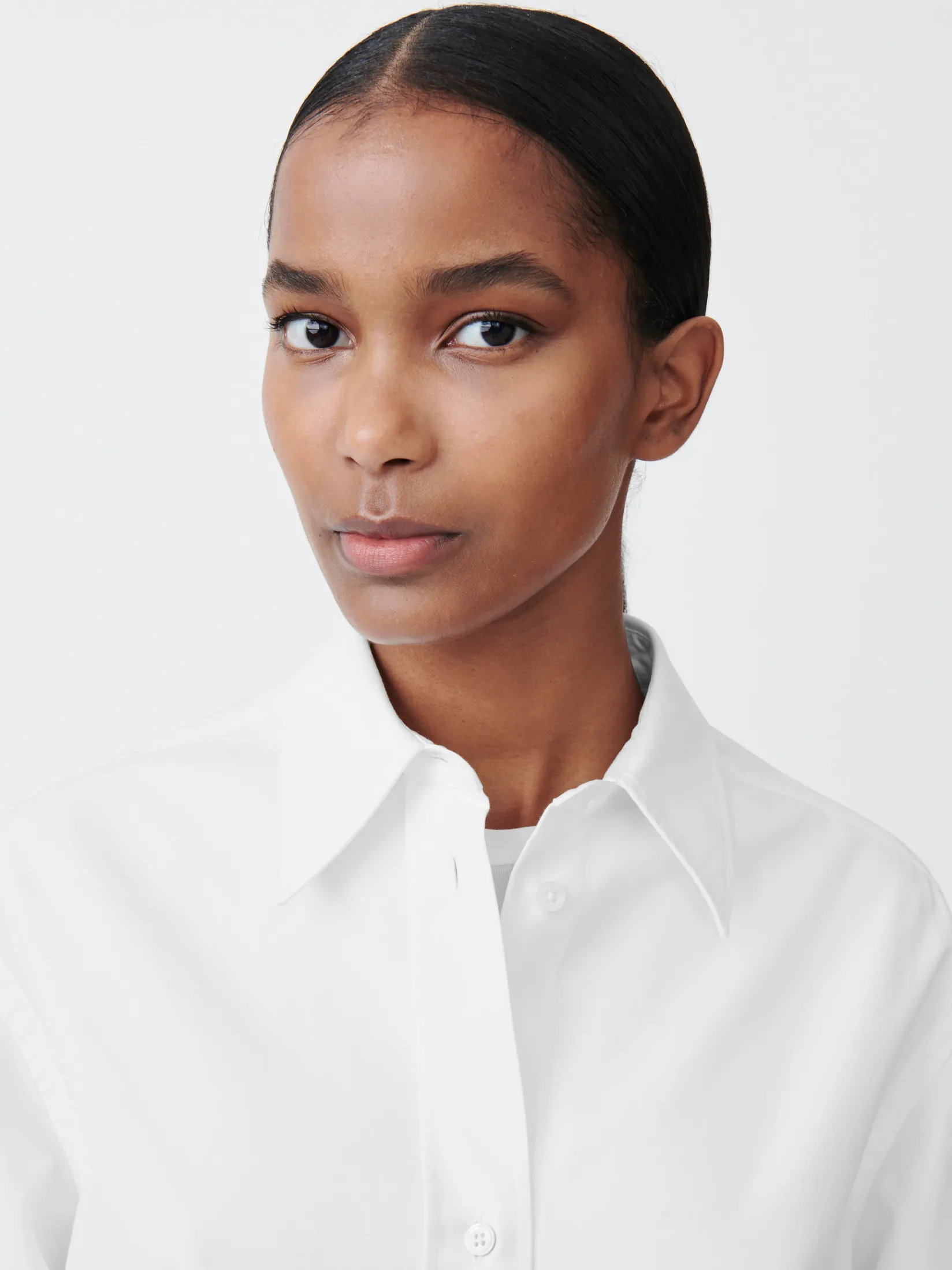 Discount Studio Nicholson Santos Oxford Shirt Optic White