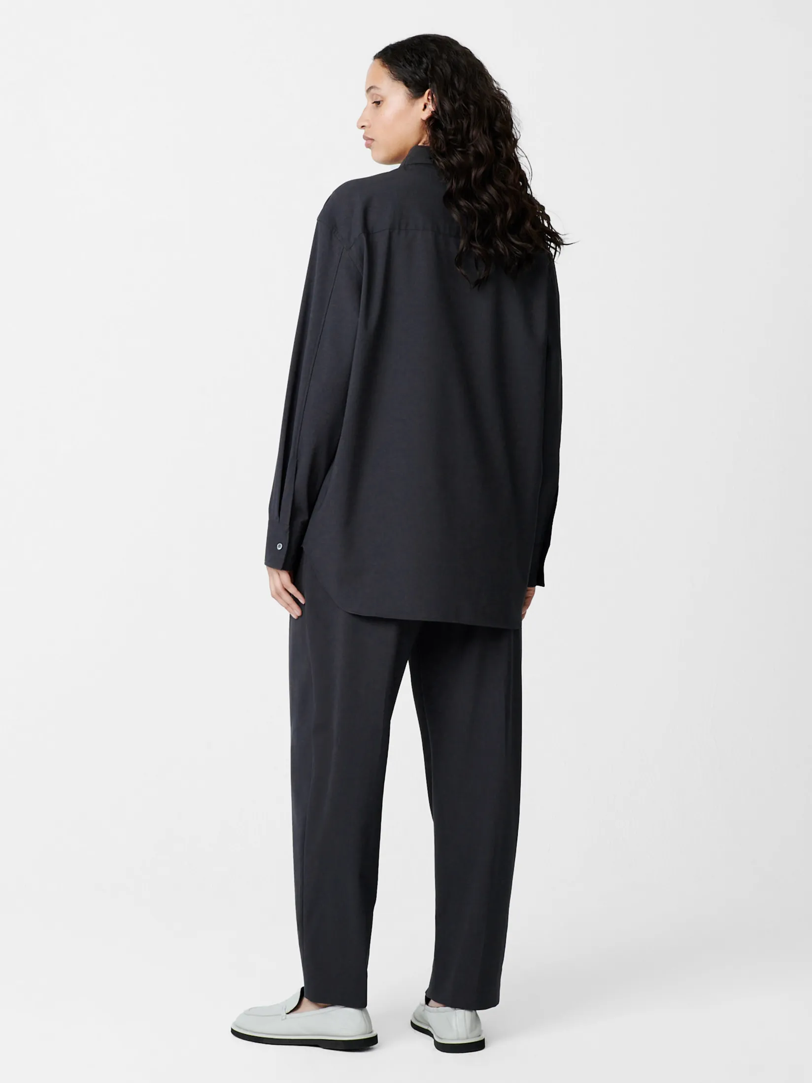 Clearance Studio Nicholson Santos Shirt Seal Blue