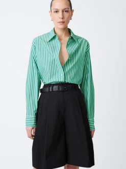 Best Studio Nicholson Santos Shirt Stripe Green