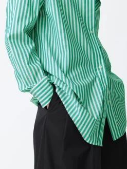 Best Studio Nicholson Santos Shirt Stripe Green