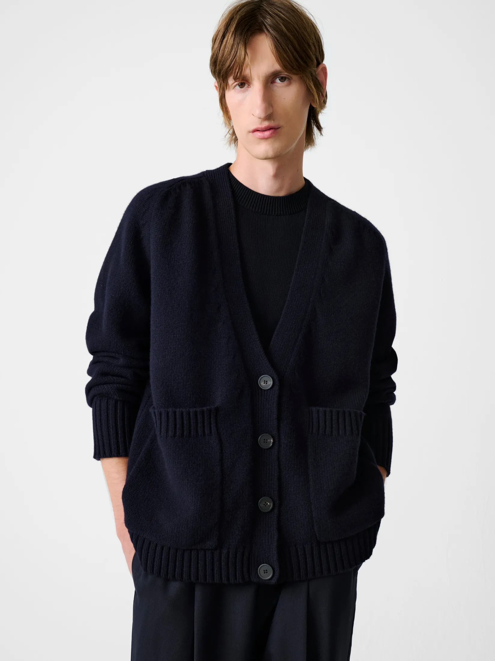 Clearance Studio Nicholson Sen Knit Darkest Navy