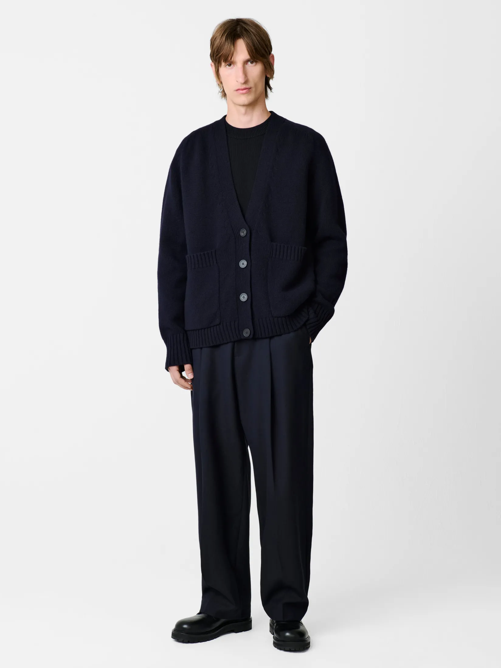 Clearance Studio Nicholson Sen Knit Darkest Navy