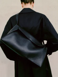 Best Studio Nicholson Shiboru Leather Bag Black