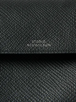 Best Studio Nicholson Shiboru Leather Bag Black
