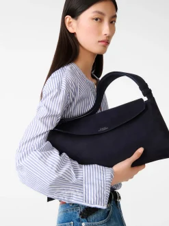 Hot Studio Nicholson Shiboru Suede Bag Darkest Navy