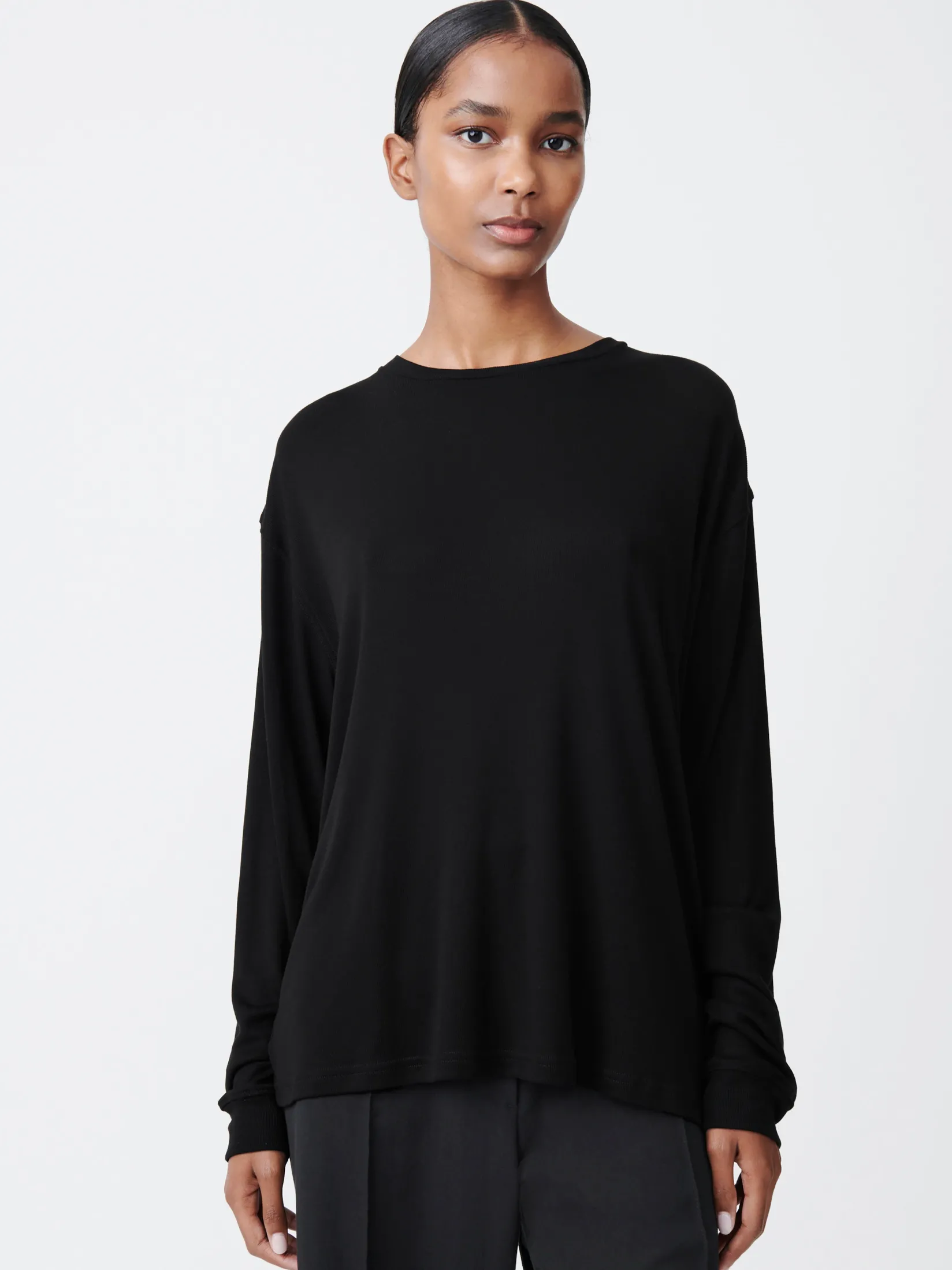 Clearance Studio Nicholson Simmons Lyocell T-Shirt Black