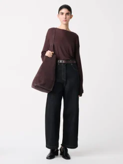 Online Studio Nicholson Simmons Lyocell T-shirt Chocolate Brown